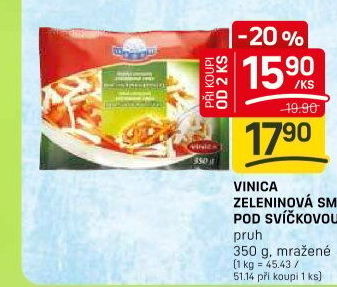 Zeleninová směs pod svíčkovou mražená Vinica