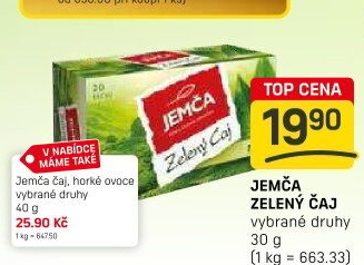 Zelený čaj Jemča