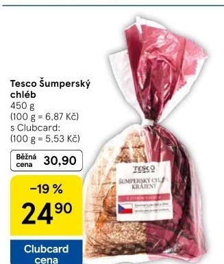 Chléb Šumperský Tesco