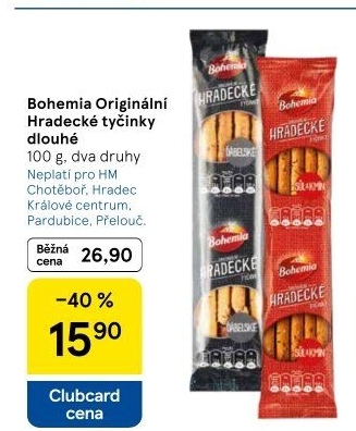 Hradecké tyčinky Bohemia