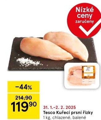 Kuřecí prsní řízky Tesco