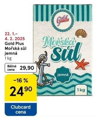 Mořská sůl Gold Plus