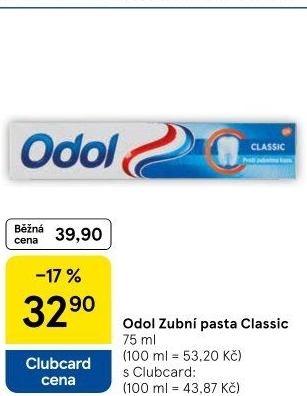 Pasta na zuby Classic Odol