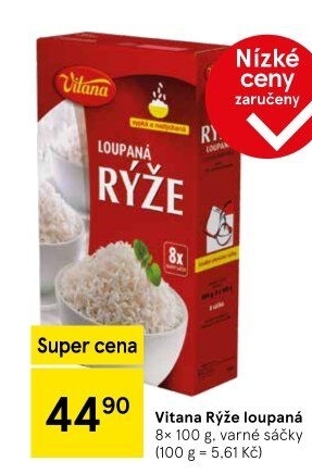 Rýže loupaná dlouhozrnná Vitana