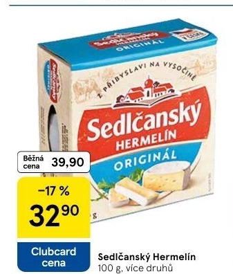 Sýr Hermelín Sedlčanský