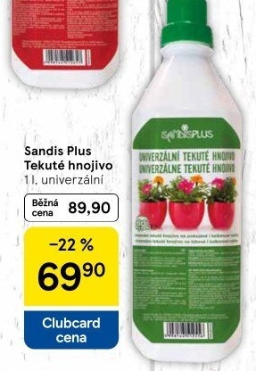 Tekuté univerzální hnojivo Sandis plus