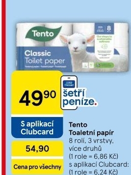 Toaletní papír 3vrstvý Tento