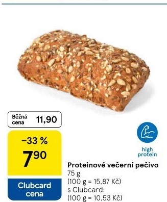 Večerní proteinové pečivo