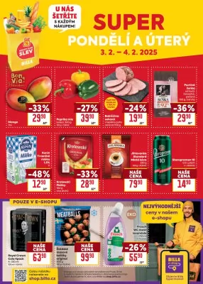akční leták BILLA 29.1.2025-4.2.2025