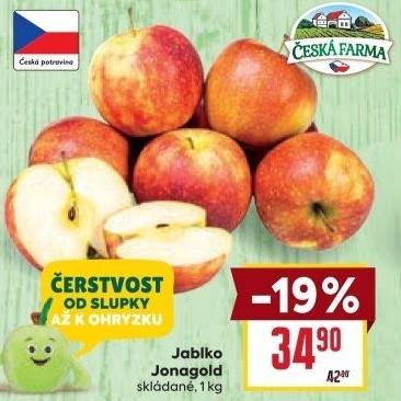 Jablka Jonagold Česká farma