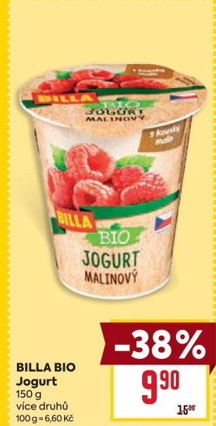Jogurt ochucený Bio Billa