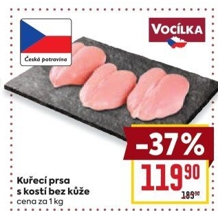 Kuřecí prsa s kostí Vocílka