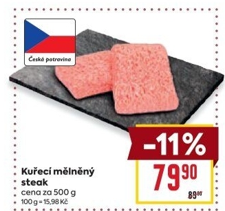 Kuřecí steak mletý