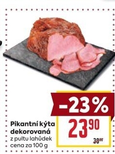 Kýta dekorovaná pikantní