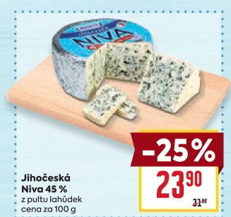 Sýr Niva Jihočeská 45% Madeta