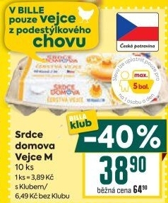 Vejce z podestýlky M Srdce Domova