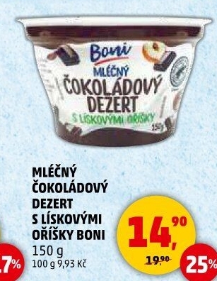 Dezert mléčný Boni