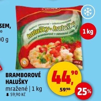Halušky bramborové mražené Vinica