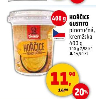 Hořčice plnotučná Gustito