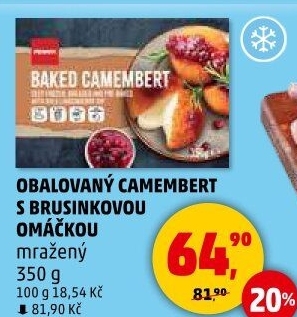 Obalovaný sýr Camembert mražený Penny