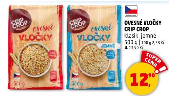Ovesné vločky Crip Crop