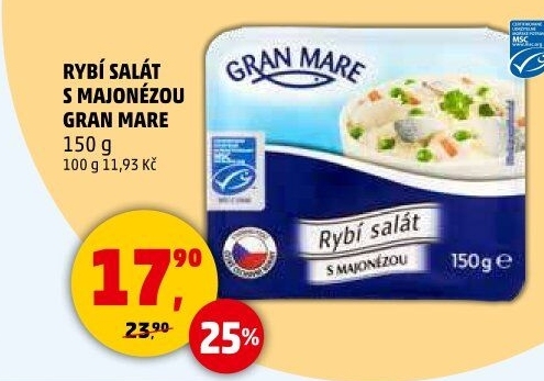 Rybí salát s majonézou Gran Mare