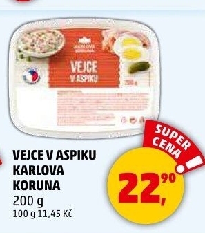 Vejce v aspiku Karlova Koruna