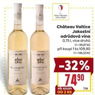 Vína Chateau Valtice
