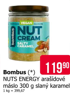 Arašídové máslo Nuts Energy Bombus