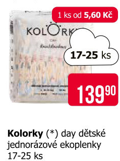 Dětské eko pleny Day Kolorky