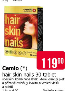 Doplněk stravy Hair, skin, nails Cemio