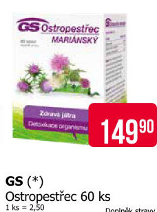 Doplněk stravy Ostropestřec GS