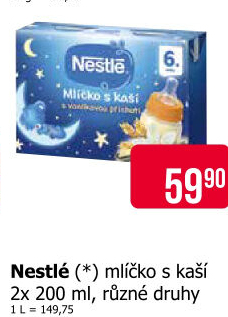 Mlíčko s kaší Nestlé