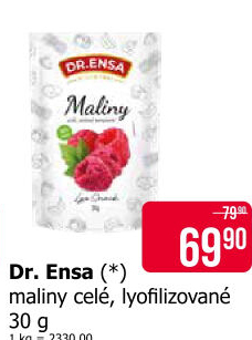 Mrazem sušené maliny Dr.Ensa