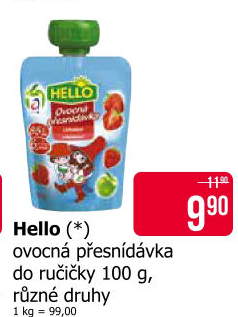 Ovocná kapsička Hello