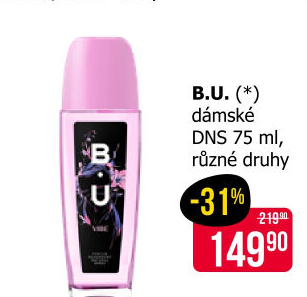 Parfémovaný tělový sprej B.U.
