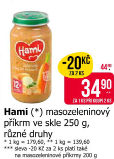 Příkrm masozeleninový Hami