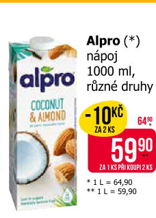 Rostlinné nápoje Alpro
