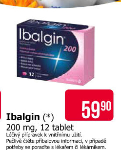 Tablety proti bolesti 200 Ibalgin