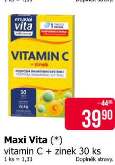 Vitamín C + Zinek MaxiVita