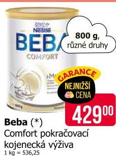 Výživa mléčná Comfort Beba Nestlé