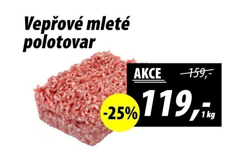 Maso mleté vepřové