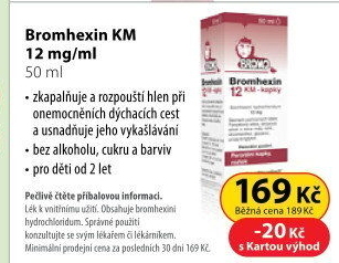 Bromhexin 12 KM kapky 50 ml