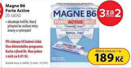 Doplněk stravy Magne B6 Forte Active