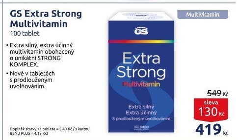 Doplněk stravy Extra Strong Multivitamin GS