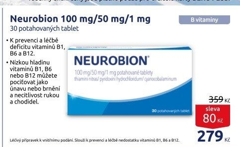 Doplněk stravy tablety Neurobion