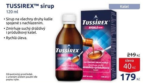 Sirup proti kašli Tussirex
