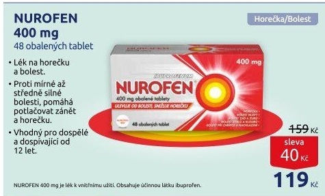 Tablety proti bolesti 400 Nurofen