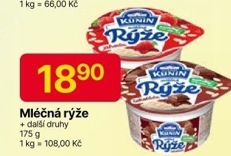 Mléčná rýže Mlékárna Kunín