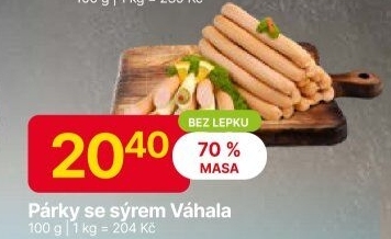 Párky se sýremVáhala